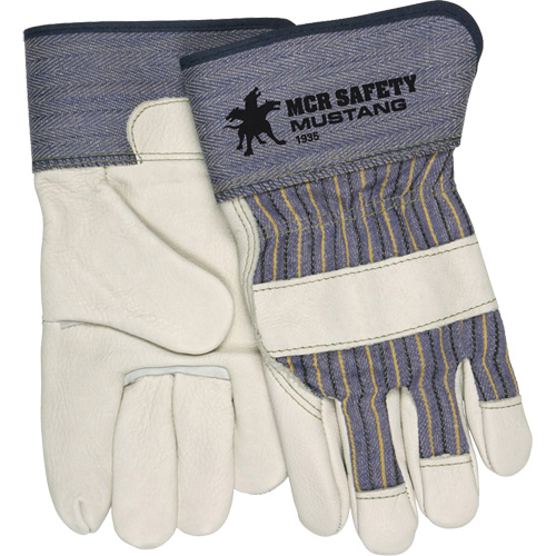 Gants dajusteur Mustang, Grand, Paume en Cuir fleur de vache, Doublure en Molleton Distribution Industrielle GC