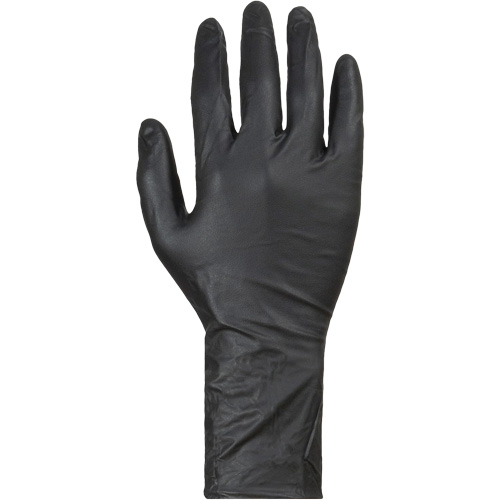 Gants jetables KeepKleen, Grand, Nitrile, 8 mils, Sans poudre, Noir Distribution Industrielle GC