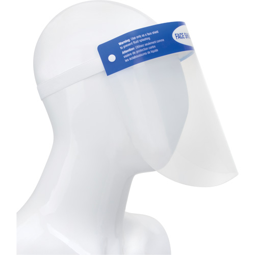 Disposable Faceshield with Head Gear, PET Distribution Industrielle GC
