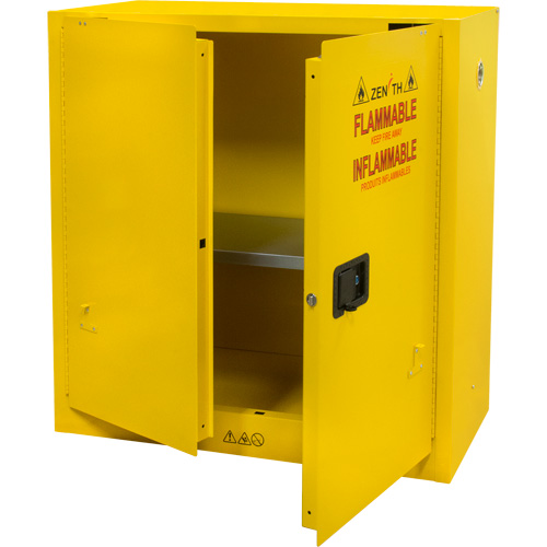 Armoire pour produits inflammables, 30 gal., 2 Porte(s), 43" La x 44" h x 18" p Distribution Industrielle GC
