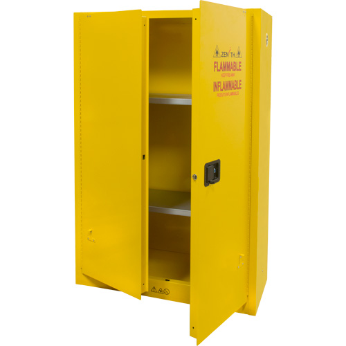 Armoire pour produits inflammables, 45 gal., 2 Porte(s), 43" La x 65" h x 18" p Distribution Industrielle GC