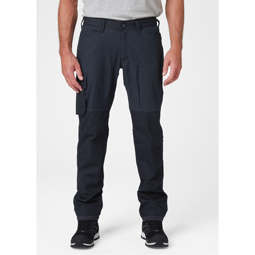 Pantalons d'entretien Oxford, Poly-coton, Bleu marin, Taille 30, Entrejambe 30 Distribution Industrielle GC
