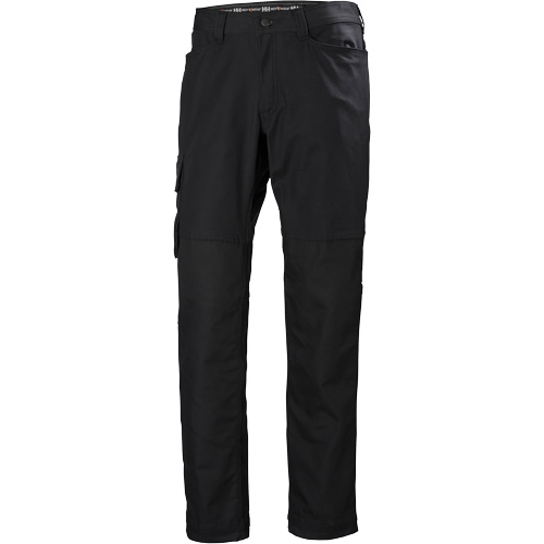 Pantalons d'entretien Oxford, Poly-coton, Noir, Taille 30, Entrejambe 32 Distribution Industrielle GC