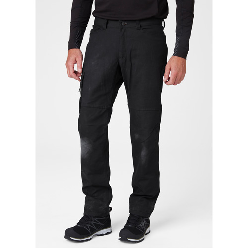 Pantalons d'entretien Oxford, Poly-coton, Noir, Taille 30, Entrejambe 32 Distribution Industrielle GC