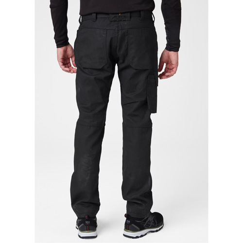 Pantalons d'entretien Oxford, Poly-coton, Noir, Taille 30, Entrejambe 32 Distribution Industrielle GC