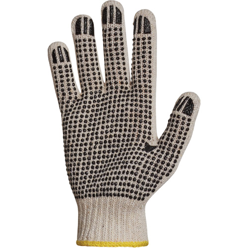Gant en tricot avec pois de PVC Sure Grip, Poly/coton, Un c&ocirc;t&eacute;, Calibre 7, T-petit Distribution Industrielle GC