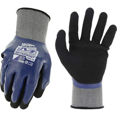 Gants de travail SpeedKnit Shield C4, Taille T-Grand/10, Calibre 18, Rev&ecirc;tement Nitrile, Enveloppe en Nylon/Spandex, ASTM ANSI niveau A4/EN 388 niveau C Distribution Industrielle GC