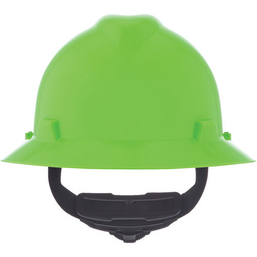 Casque de s&eacute;curit&eacute; &agrave; fente et bordure compl&egrave;te V-Gard, R&eacute;pond aux normes CSA type 1, Suspension Rochet, Non ventil&eacute; Distribution Industrielle GC