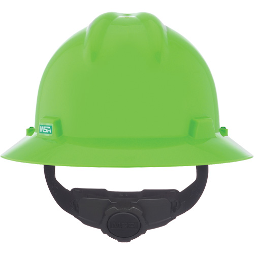 Casque de s&eacute;curit&eacute; &agrave; fente et bordure compl&egrave;te V-Gard, R&eacute;pond aux normes CSA type 1, Suspension Rochet, Non ventil&eacute; Distribution Industrielle GC
