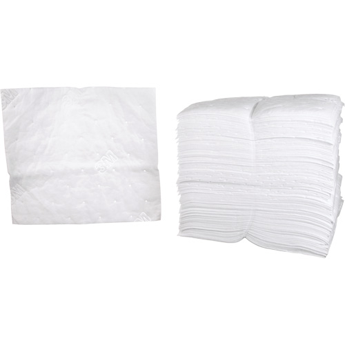 Petroleum Sorbent Pads, Oil Only, 19" x 17", 38.7 gal. Absorbancy Distribution Industrielle GC