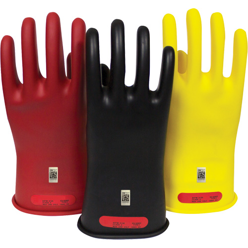 Arcguard Rubber Voltage Gloves, Size 8, 10" L Distribution Industrielle GC