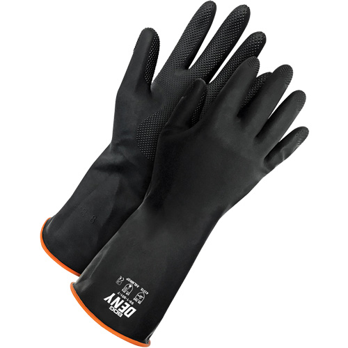 Gants r&eacute;sistants aux produits chimiques Deny, Taille 9, 12" lo, Latex de caoutchouc, Doublure en Ouat&eacute;e, Gant de calibre hiver Distribution Industrielle GC