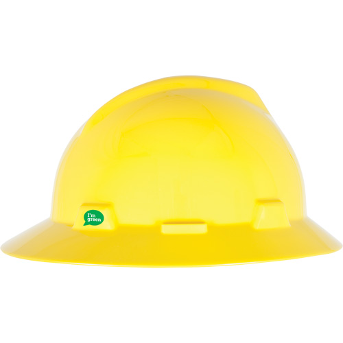 V-Gard&reg; GREEN Slotted Full Brim Hard Hat, Meets CSA Type 1, Ratchet Suspension Distribution Industrielle GC