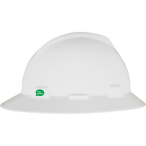 V-Gard&reg; GREEN Slotted Full Brim Hard Hat, Meets CSA Type 1, Ratchet Suspension Distribution Industrielle GC
