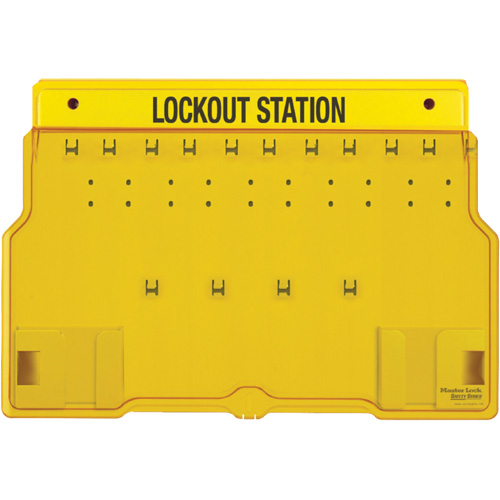 Trilingual Covered Lock Station, None Padlocks, 10 Padlock Capacity, Padlocks Not Included Distribution Industrielle GC