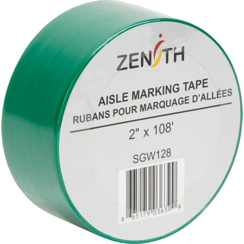 Ruban pour marquage d'all&eacute;es, 2" x 108', PVC, Vert Distribution Industrielle GC