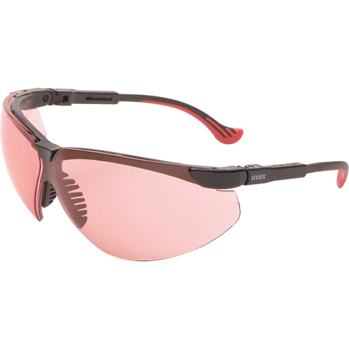 Lunettes de s&eacute;curit&eacute; Uvex HydroShield Genesis XC, Lentille SCT-Vermillion, Antibu&eacute;e/Anti-&eacute;gratignures, ANSI Z87+/R&eacute;pond ou surpasse la norme CSA Z94.3 Distribution Industrielle GC