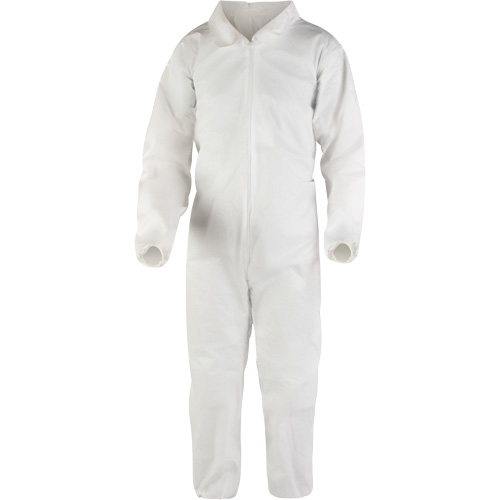 Premium Coveralls, Small, White, Microporous Distribution Industrielle GC