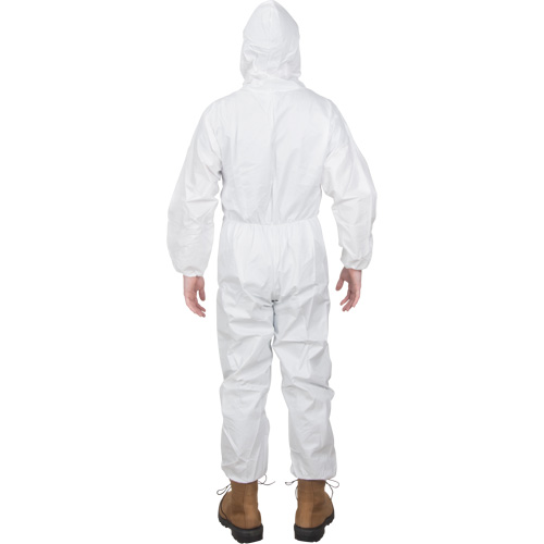 Premium Hooded Coveralls, 4X-Large, White, Microporous Distribution Industrielle GC