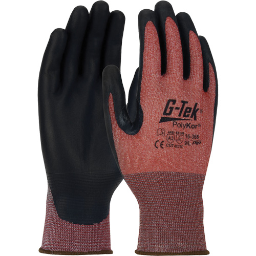 Gants r&eacute;sistants aux coupures G-Tek PolyKor X7 Neuroma, Taille Petit, Calibre 18, Rev&ecirc;tement Polyur&eacute;thane, Enveloppe en Poly&eacute;thyl&egrave;ne, ASTM ANSI niveau A3/EN 388 niveau C Distribution Industrielle GC