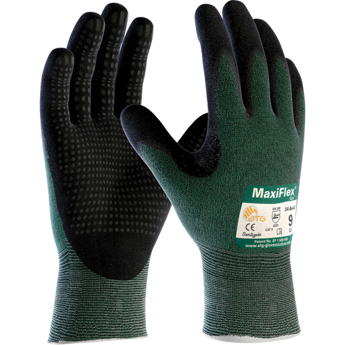 Gants ATG MaxiFlex Cut, Taille T-Grand, Calibre 15, Rev&ecirc;tement Mousse de nitrile, Enveloppe en Fil technique, ASTM ANSI niveau A2/EN 388 niveau 3/EN 388 niveau B Distribution Industrielle GC