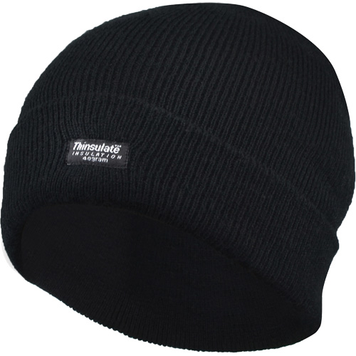 Lined Cuff Tuque, Thinsulate Lining, One Size, Black Distribution Industrielle GC