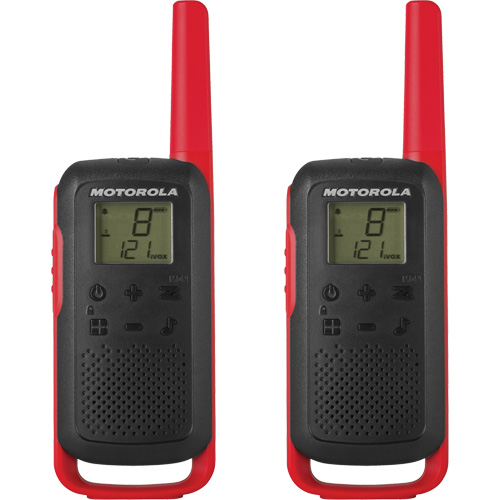 Radios bidirectionnelles Talkabout, Bande FRS, 22 canaux, Port&eacute;e 32 km Distribution Industrielle GC