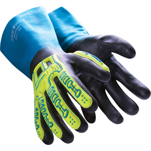 HexChem&reg; Chemical Resistant Gloves, Size 6/X-Small, Nitrile Distribution Industrielle GC