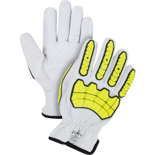 Impact & Cut Resistant Gloves, Small, Goatskin Palm, Driver Cuff Distribution Industrielle GC
