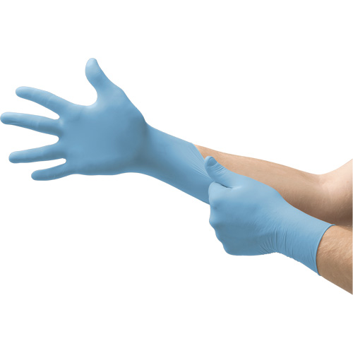 Gants jetables N20, Petit, Nitrile, 4,7 mils, Sans poudre, Bleu Distribution Industrielle GC