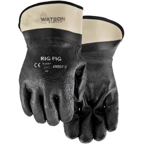 Gants Rig Pig, Taille unique, R&ecirc;vetement Nitrile/PVC, Enveloppe en Jersey Distribution Industrielle GC