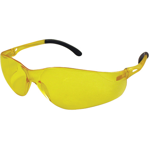 Lunettes de s&eacute;curit&eacute; Sen-Tec, Lentille Ambr&eacute;e, Anti-&eacute;gratignures, R&eacute;pond ou surpasse la norme CSA Z94.3 Distribution Industrielle GC