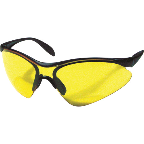 Lunettes de s&eacute;curit&eacute; Miranda, Lentille Jaune, Anti-&eacute;gratignures, R&eacute;pond ou surpasse la norme CSA Z94.3 Distribution Industrielle GC