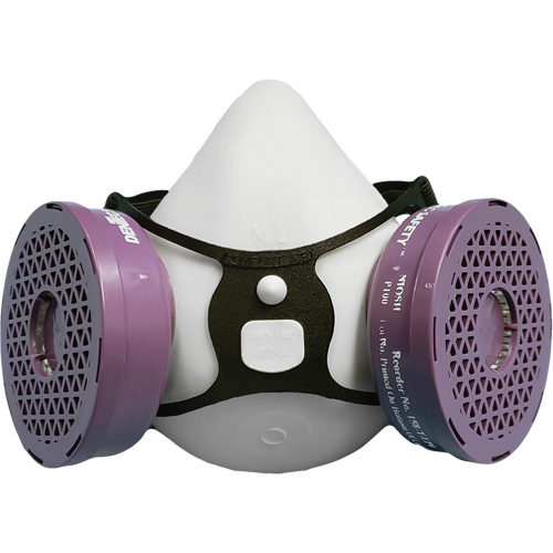 Ensemble de respirateur &agrave; demi-masque P100 Comfort-Air 400Nx noir sans soupape d'expiration, &eacute;lastom&egrave;re/Caoutchouc, Petit/Moyen Distribution Industrielle GC