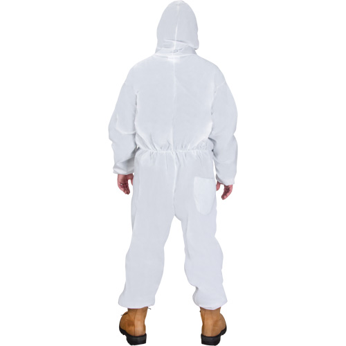 Hooded Coveralls, Medium, White, SMS Distribution Industrielle GC
