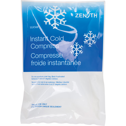 Compresse instantan&eacute;e, Froid, Utilisation unique, 6" x 9" Distribution Industrielle GC