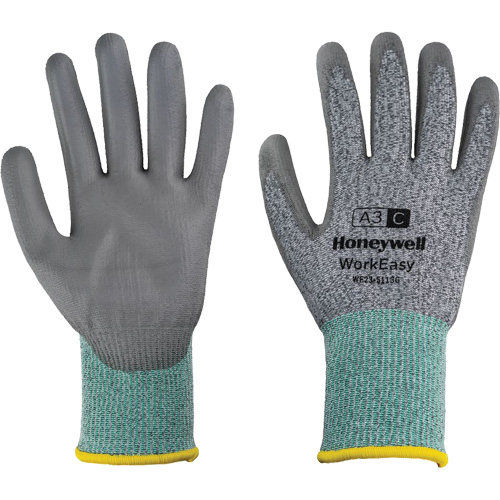 WorkEasy Cut Protective Gloves, Size 6/X-Small, 13 Gauge, Polyurethane Coated, HPPE/Glass Fibre Shell, ASTM ANSI Level A3/EN 388 Level C Distribution Industrielle GC