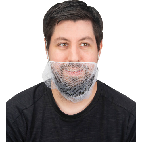 Beard Nets, Nylon, White Distribution Industrielle GC
