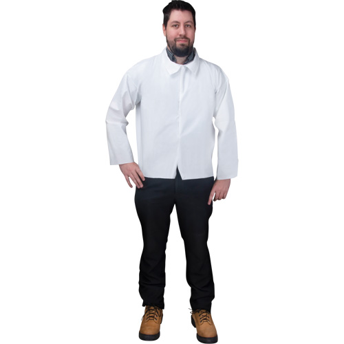 Chemise jetable, Microporeux, Petit, Blanc Distribution Industrielle GC