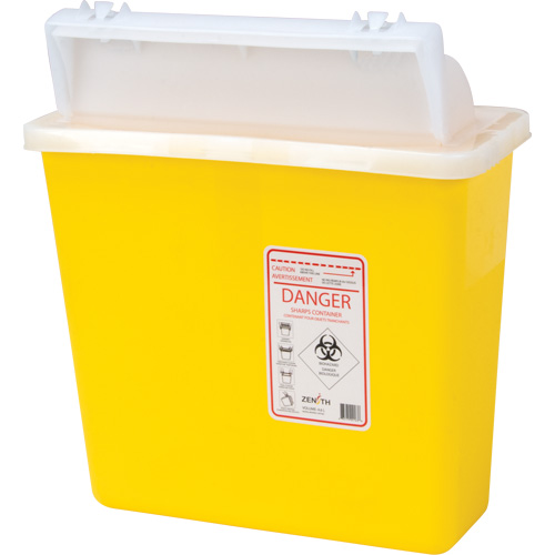 Contenant pour objets pointus et tranchants, Capacit&eacute; de 4,6 L Distribution Industrielle GC