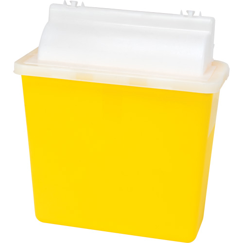 Contenant pour objets pointus et tranchants, Capacit&eacute; de 4,6 L Distribution Industrielle GC