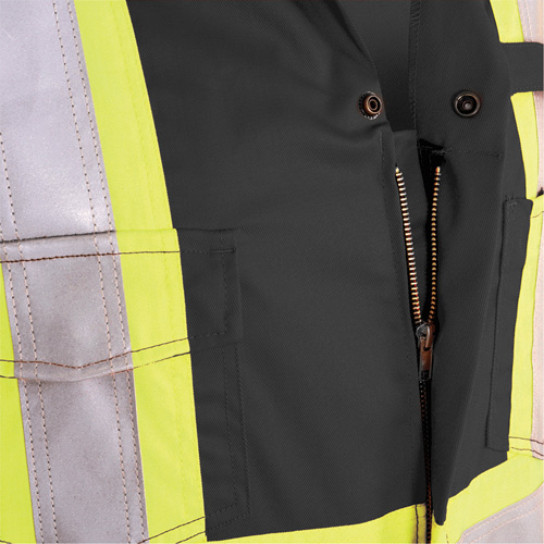 7702BK Combinaison ignifuge et r&eacute;sistant &agrave; l'arc &eacute;lectrique 88/12 FR-Tech, Taille 36, Noir, 9,7 cal/cm² Distribution Industrielle GC