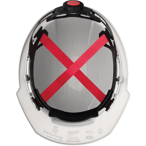 Casque de s&eacute;curit&eacute; &agrave; bordure avant, R&eacute;pond aux normes CSA type 1, Suspension Rochet, Non ventil&eacute; Distribution Industrielle GC