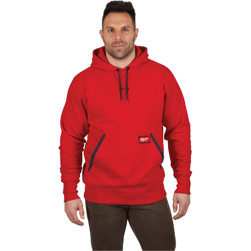Chandail &agrave; capuchon lourd, Hommes, Petit, Rouge Distribution Industrielle GC