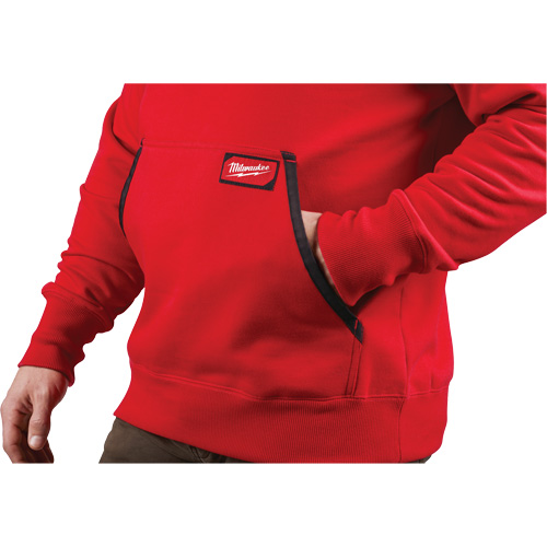 Chandail &agrave; capuchon lourd, Hommes, Petit, Rouge Distribution Industrielle GC
