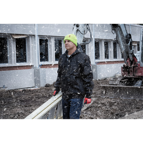 Tuque &agrave; revers haute visibilit&eacute;, Taille unique, Vert Distribution Industrielle GC