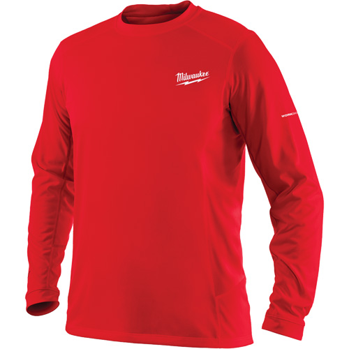 T-shirt &agrave; manches longues Workskin, Hommes, Petit, Rouge Distribution Industrielle GC
