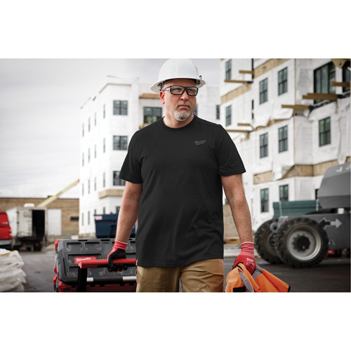 T-shirt de travail hybride, Hommes, Petit, Noir Distribution Industrielle GC