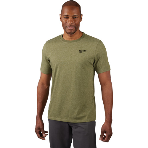 T-shirt de travail hybride, Hommes, Petit, Vert Distribution Industrielle GC