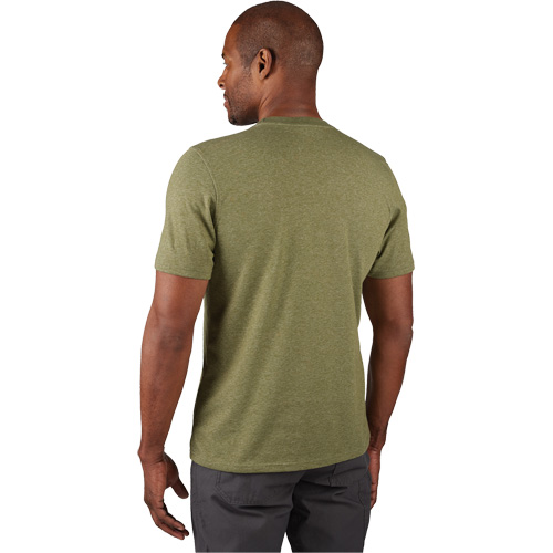 T-shirt de travail hybride, Hommes, Petit, Vert Distribution Industrielle GC